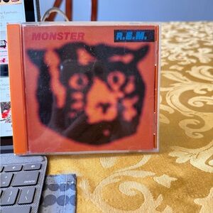 REM CD Orange Album Cover Art